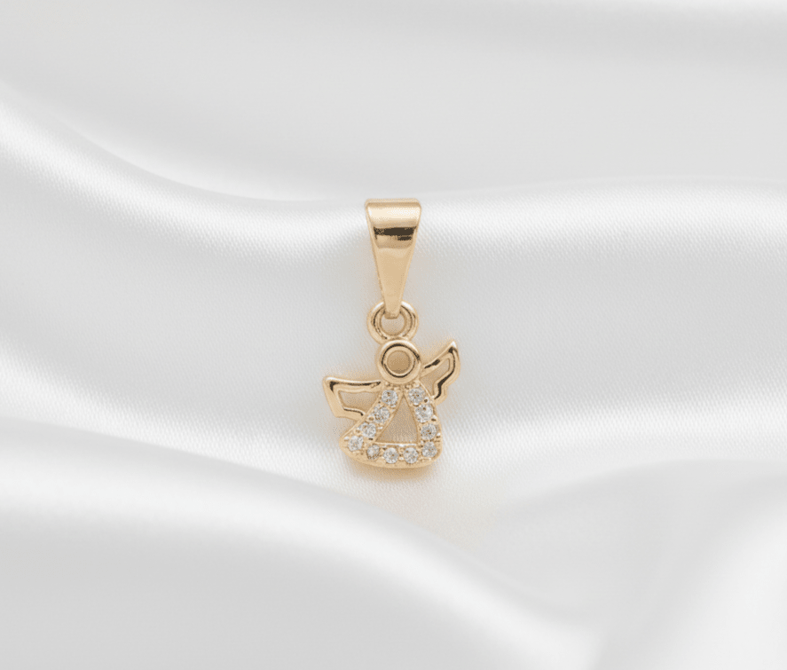 DIJE ANGEL CIRCONES-DIJES-JOYERIA D'ORÉ-ORO LAMINADO 18K CALI