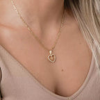 DIJE CORAZON CON CRUZ EN INTERIOR-DIJES-JOYERIA D'ORÉ-ORO LAMINADO 18K CALI
