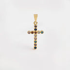 DIJE CRUZ COLORS 2.5MM-DIJES-JOYERIA D'ORÉ-ORO LAMINADO 18K CALI