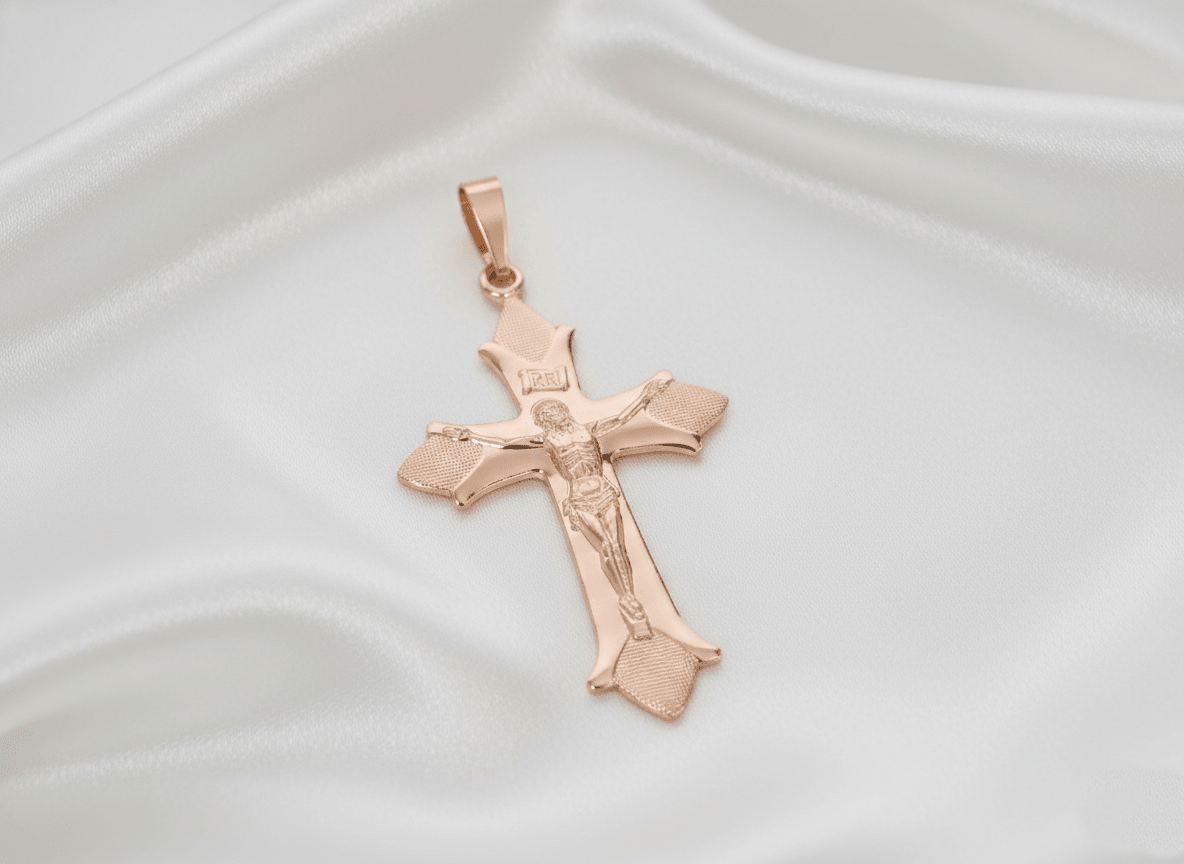 DIJE CRUZ GRANDE x4.5CM-DIJES-JOYERIA D'ORÉ-ORO LAMINADO 18K CALI