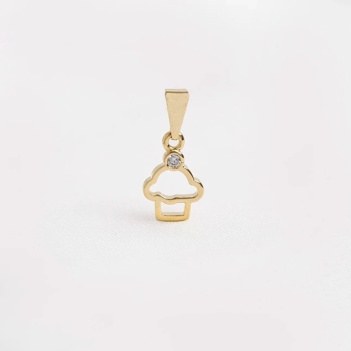 DIJE CUPCAKE CRISTAL-DIJES-JOYERIA D'ORÉ-ORO LAMINADO 18K CALI