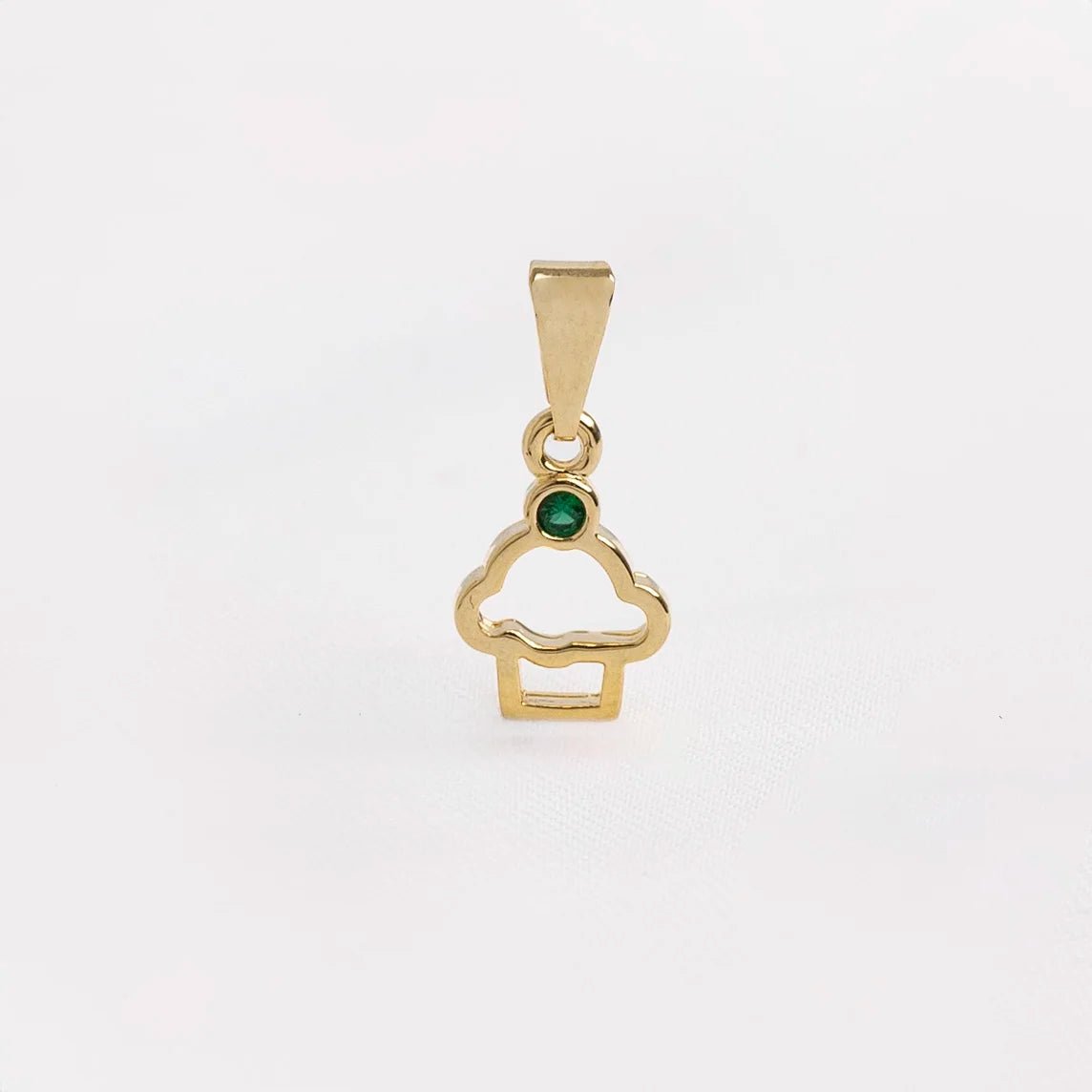 DIJE CUPCAKE VERDE-DIJES-JOYERIA D'ORÉ-ORO LAMINADO 18K CALI