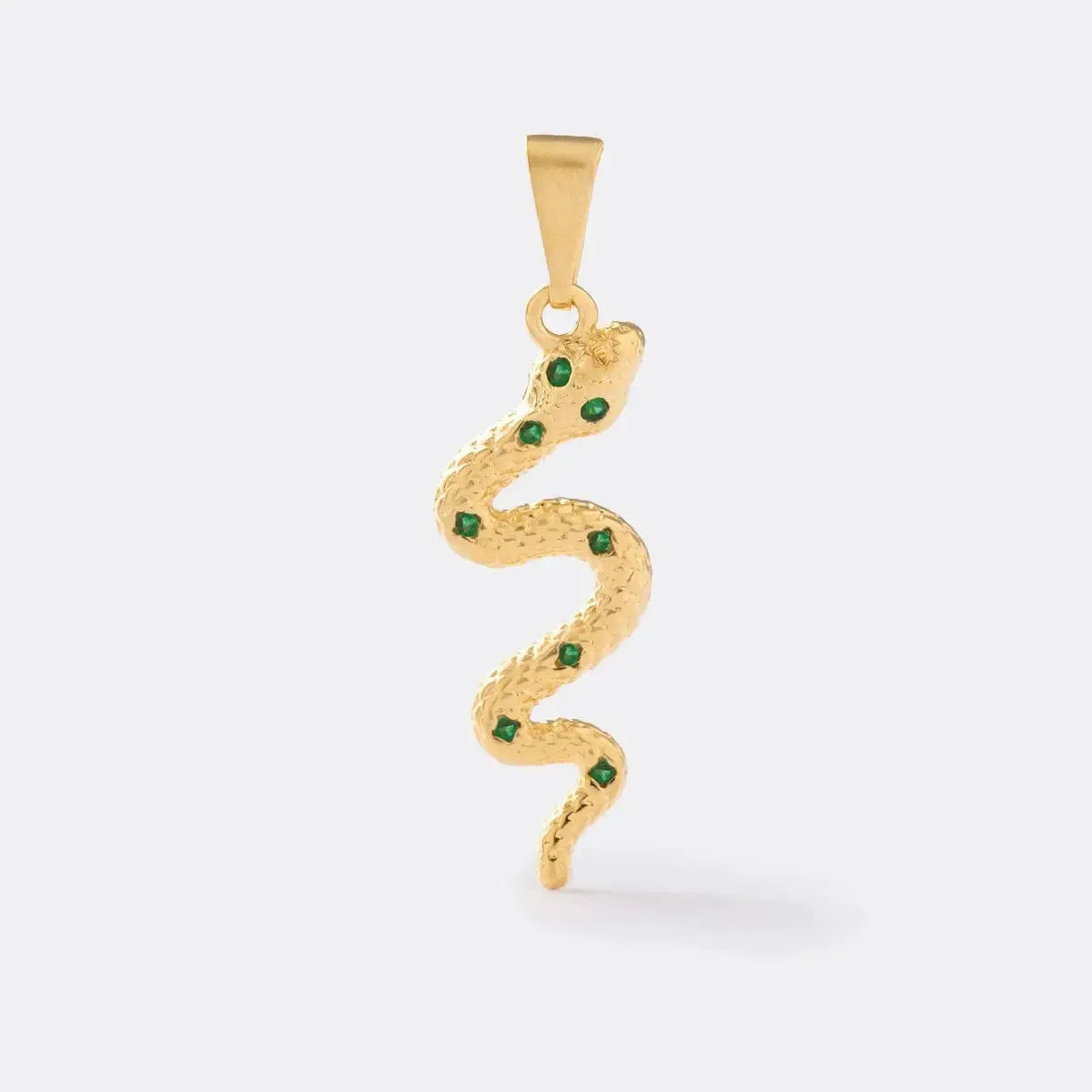 DIJE ETERNAL SNAKE VERDE-DIJES-JOYERIA D'ORÉ-ORO LAMINADO 18K CALI