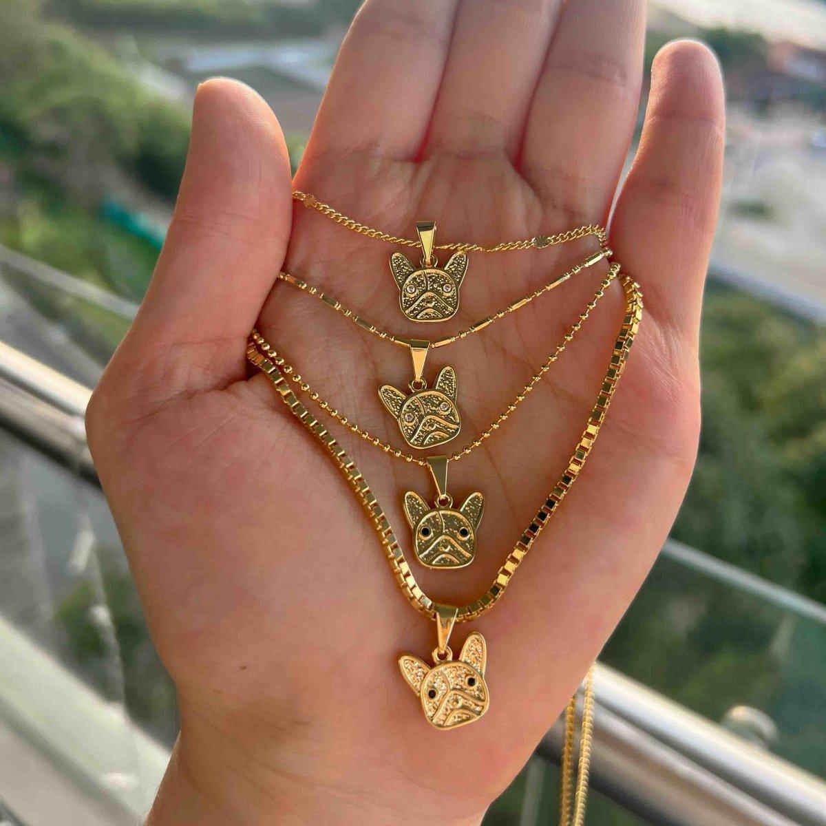DIJE FRENCHIE LOVE C-DIJES-JOYERIA D'ORÉ-ORO LAMINADO 18K CALI