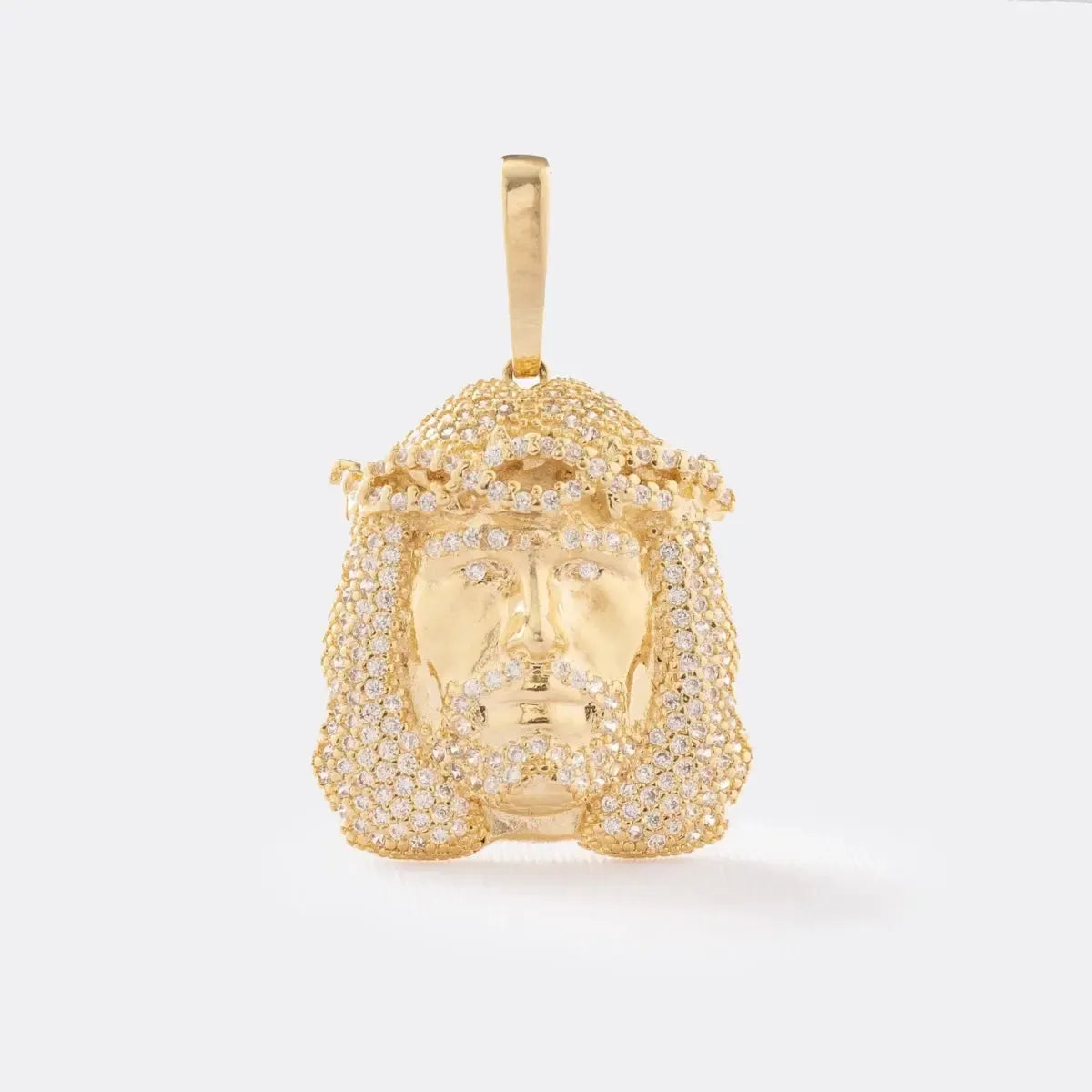 DIJE JESUS SWAROVSKI CIRCONES-DIJES-JOYERIA D'ORÉ-ORO LAMINADO 18K CALI