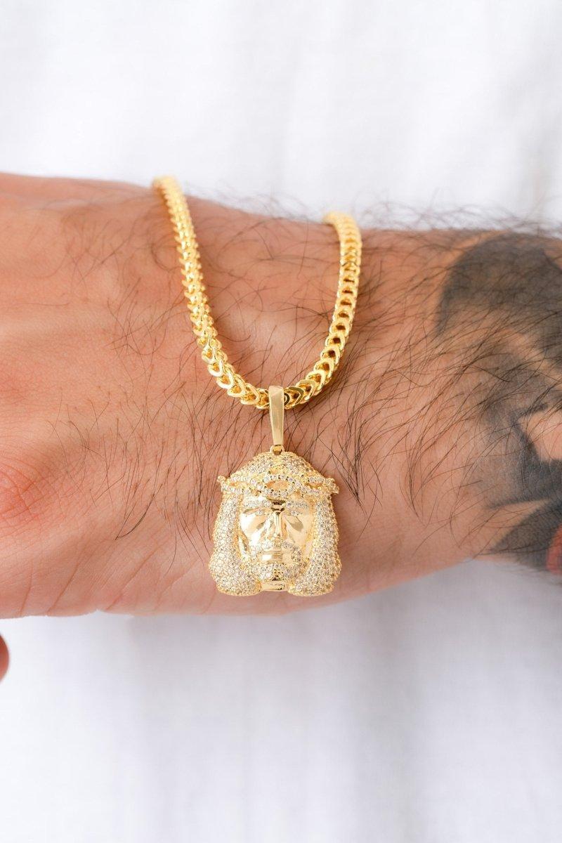 DIJE JESUS SWAROVSKI CIRCONES-DIJES-JOYERIA D'ORÉ-ORO LAMINADO 18K CALI