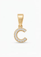 Dije letra C oro laminado 18k cali