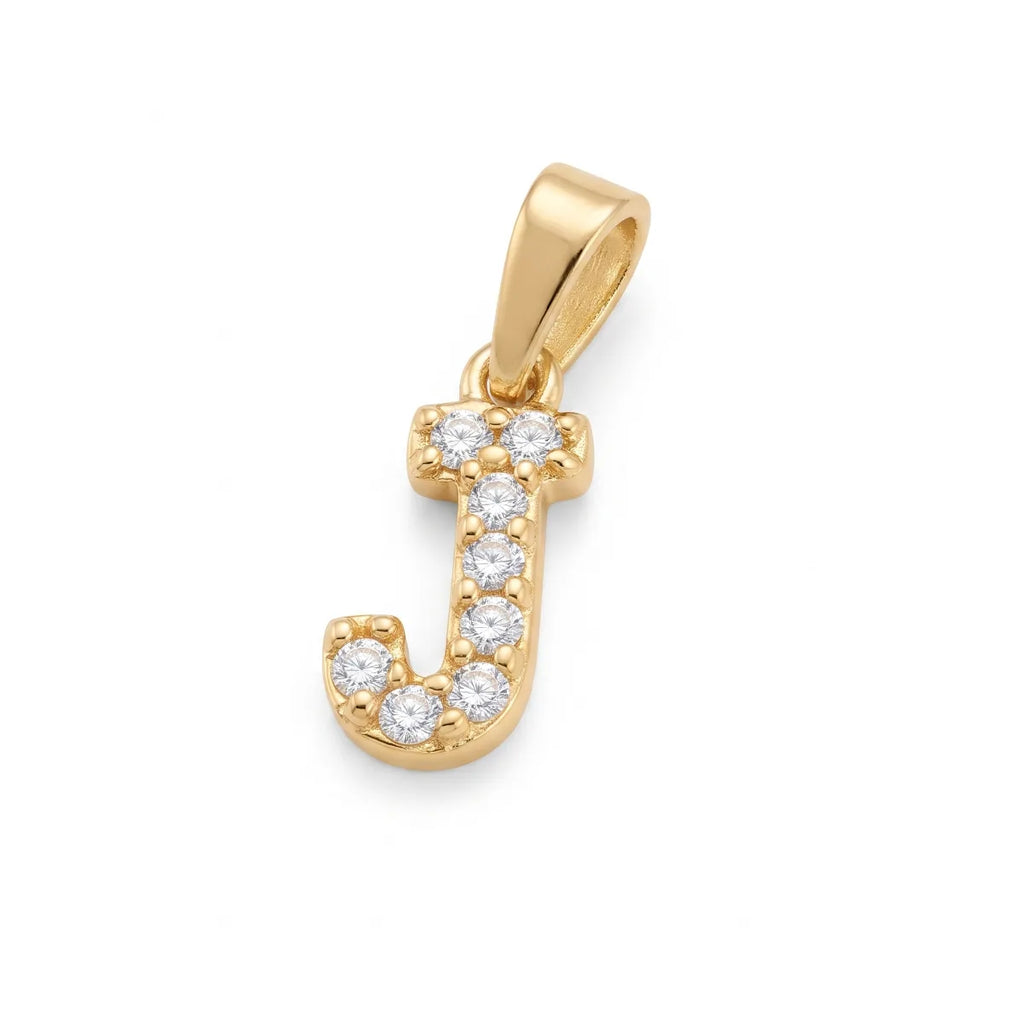 Dije letra J oro laminado 18k cali