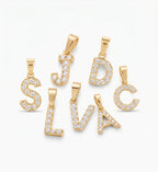 Dije letra oro laminado 18k cali