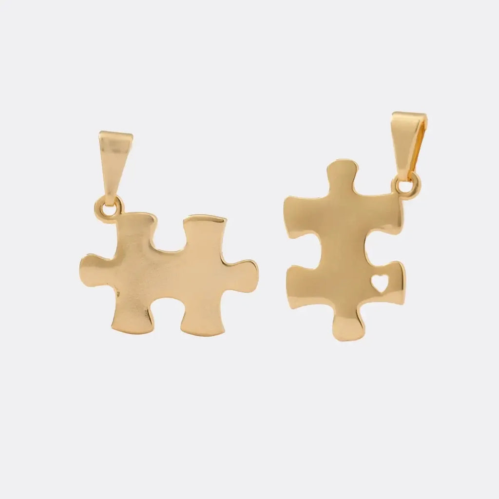 DIJE PUZZLE LOVE-DIJES-JOYERIA D'ORÉ-ORO LAMINADO 18K CALI