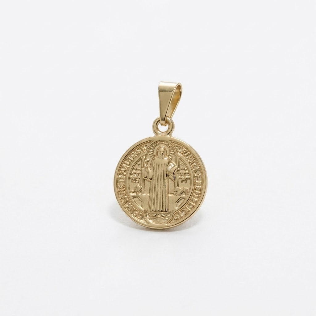 DIJE SAN BENITO ROYALE oro laminado 18k cali 3