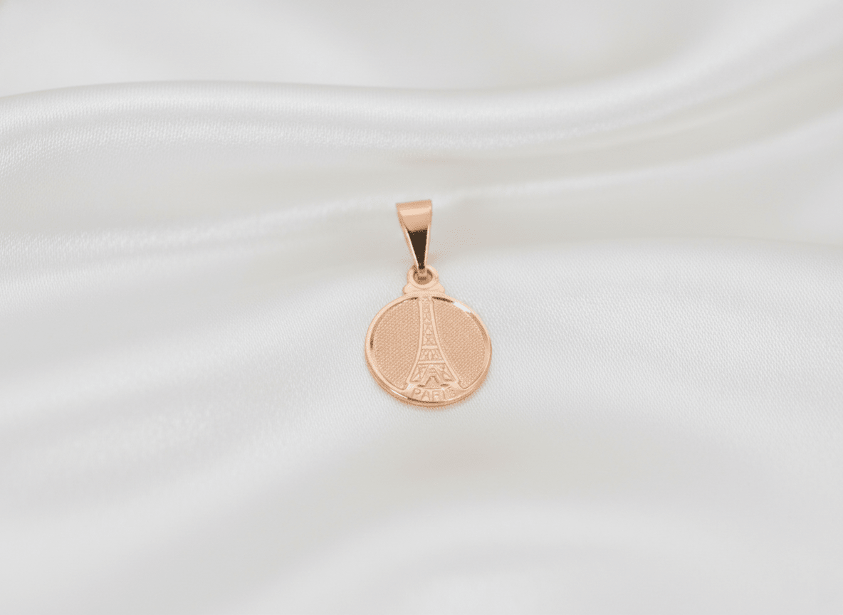 DIJE TORRE EIFEL PLANA GRABADA-DIJES-JOYERIA D'ORÉ-ORO LAMINADO 18K CALI