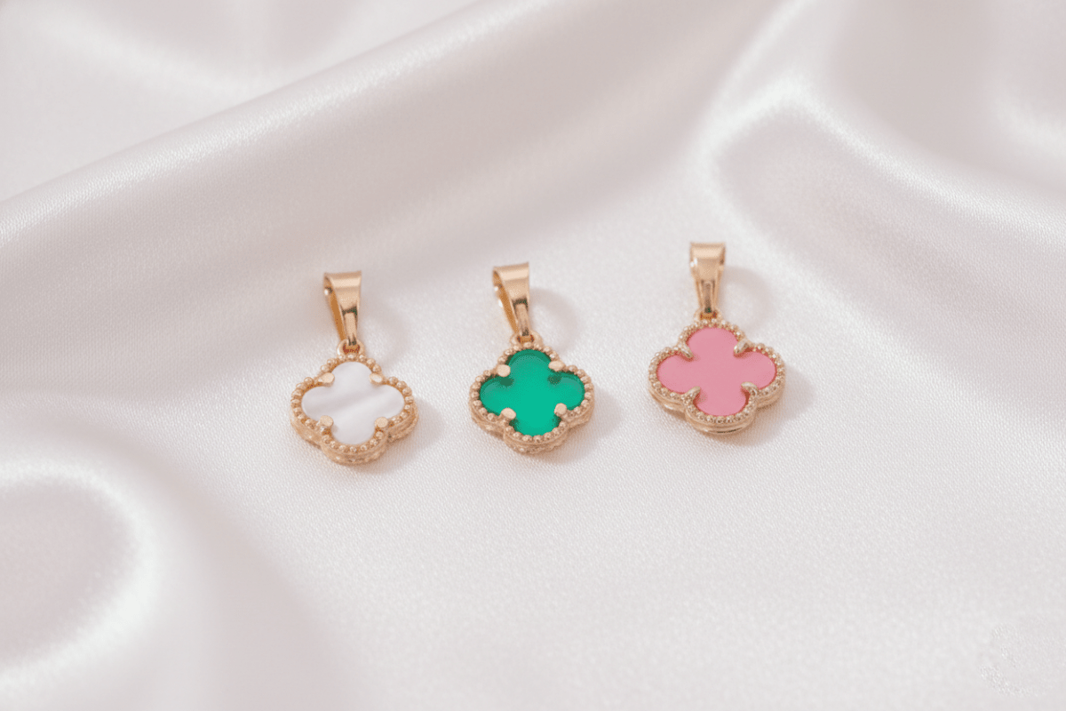 DIJE TRÉBOL-DIJES-JOYERIA D'ORÉ-ORO LAMINADO 18K CALI