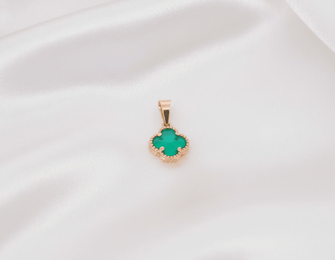 DIJE TRÉBOL-DIJES-JOYERIA D'ORÉ-ORO LAMINADO 18K CALI