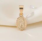 DIJE VIRGEN GUADALUPE MINI CON REBORDE-DIJES-JOYERIA D'ORÉ-ORO LAMINADO 18K CALI