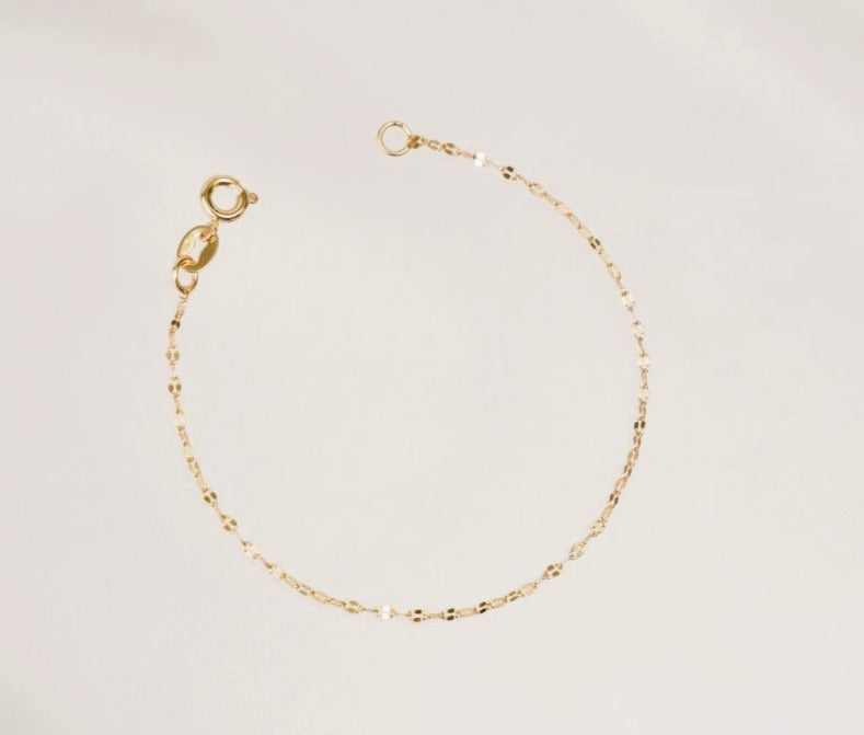 PULSERA ESLABON 2 PUNTOS DELGADA