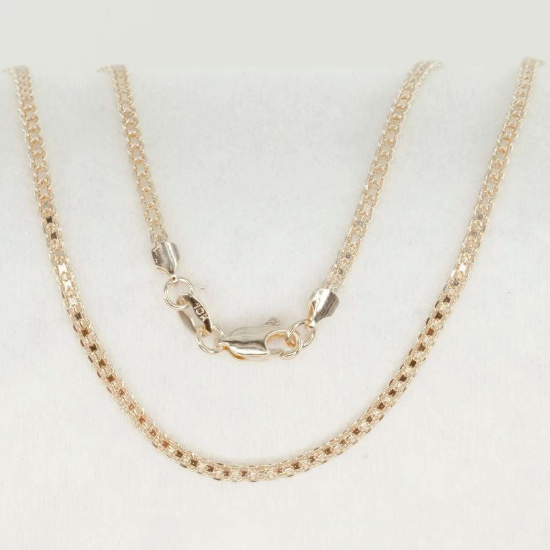 CADENA TEJIDO CHINO 3MM 50CM-CADENAS-JOYERIA D'ORÉ-ORO LAMINADO 18K CALI