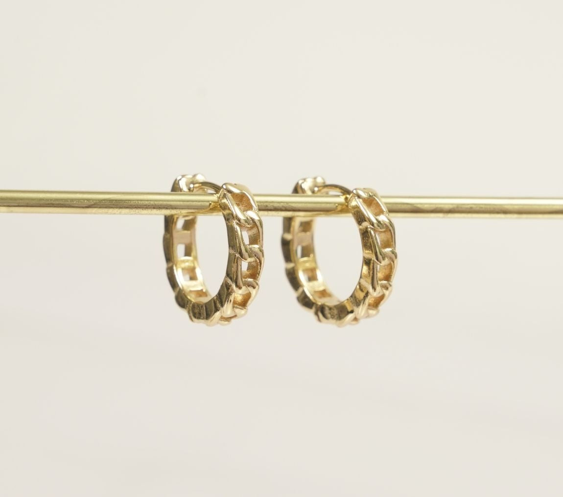 CANDONGA TEJIDO CUBANO-CANDONGAS-JOYERIA D'ORÉ-ORO LAMINADO 18K CALI