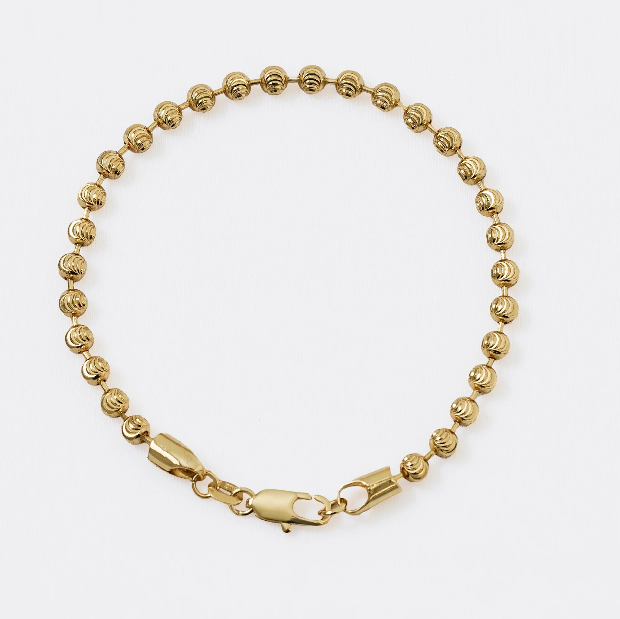 PULSERA ITALIANA 20CM 4MM-PULSERAS ORO LAMINADO-JOYERIA D'ORÉ-ORO LAMINADO 18K CALI