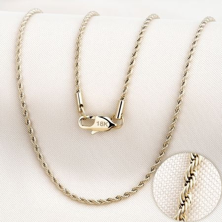 CADENA LAZO 2MM 65CM-CADENAS-JOYERIA D'ORÉ-ORO LAMINADO 18K CALI