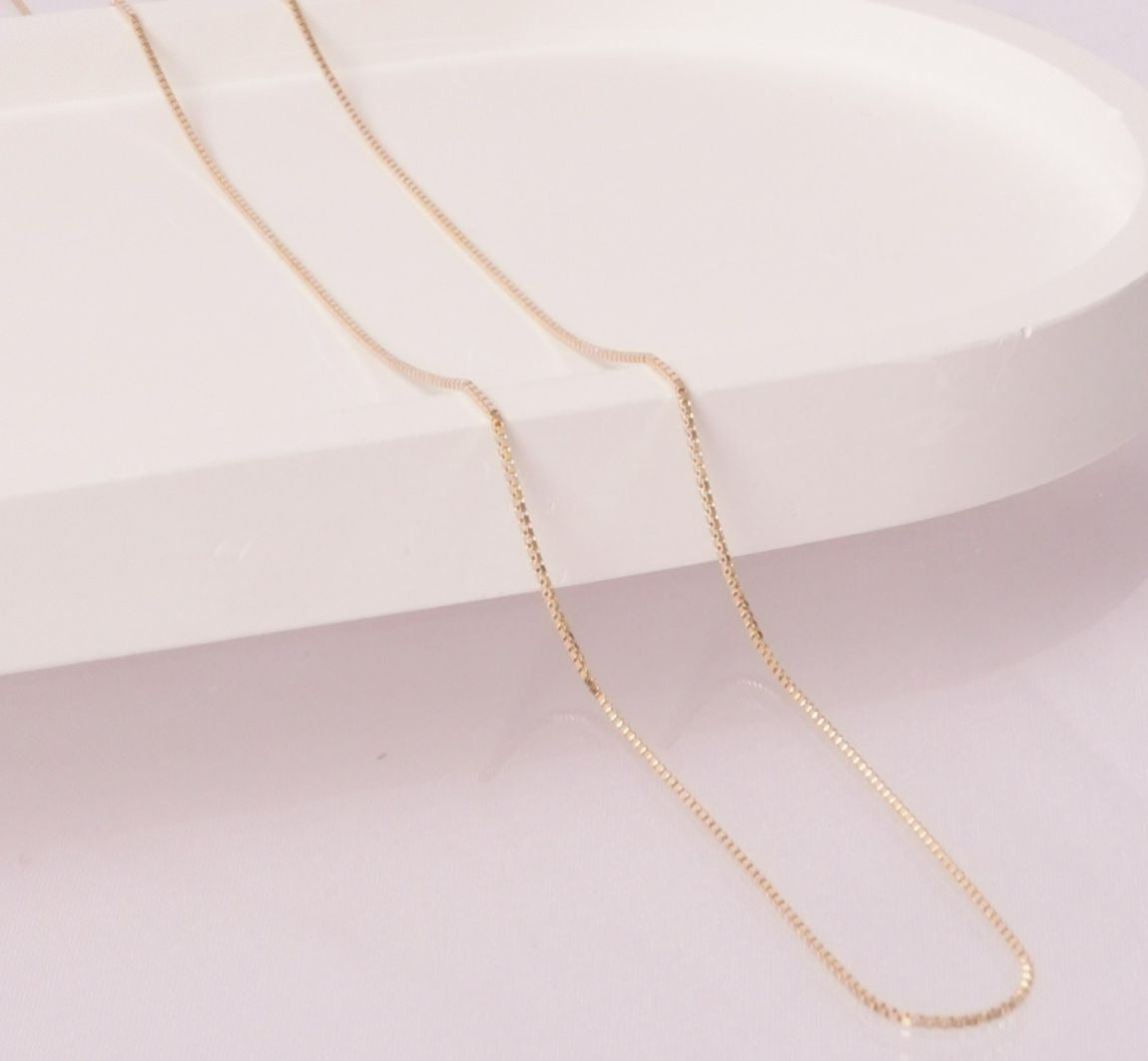 CADENA VENECIANA 45CM-CADENAS-JOYERIA D'ORÉ-ORO LAMINADO 18K CALI