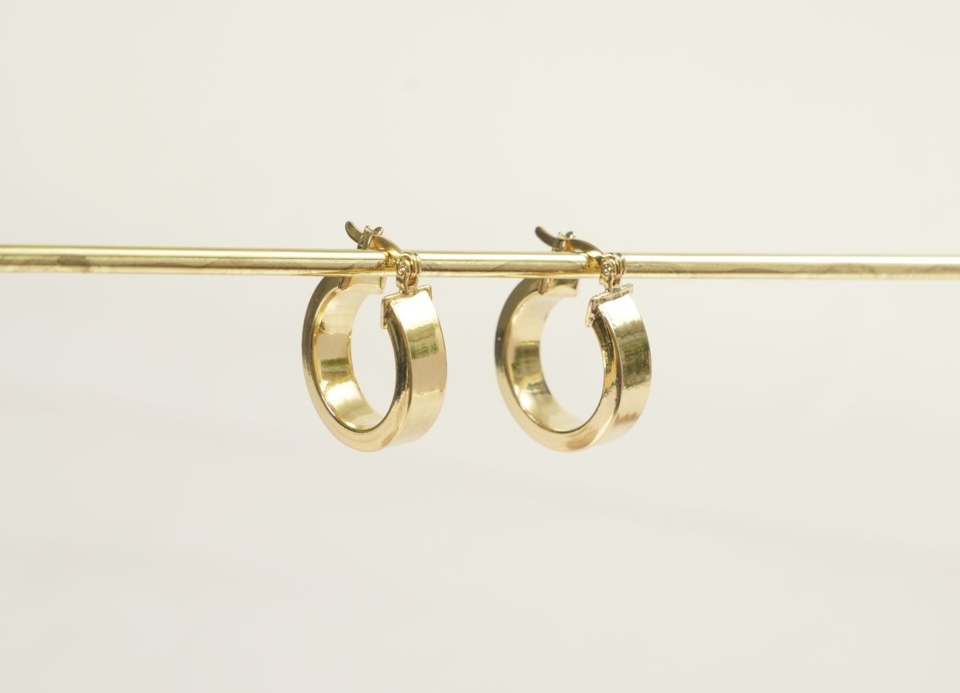 CANDONGA PLANA LINEAL-CANDONGAS-JOYERIA D'ORÉ-ORO LAMINADO 18K CALI