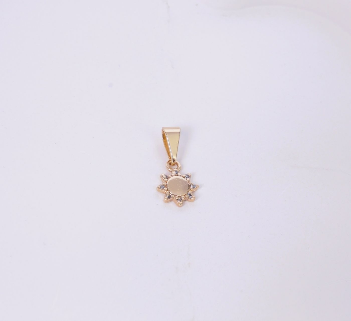 DIJE SOL 8 PUNTAS CON ZIRCONES-DIJES-JOYERIA D'ORÉ-ORO LAMINADO 18K CALI