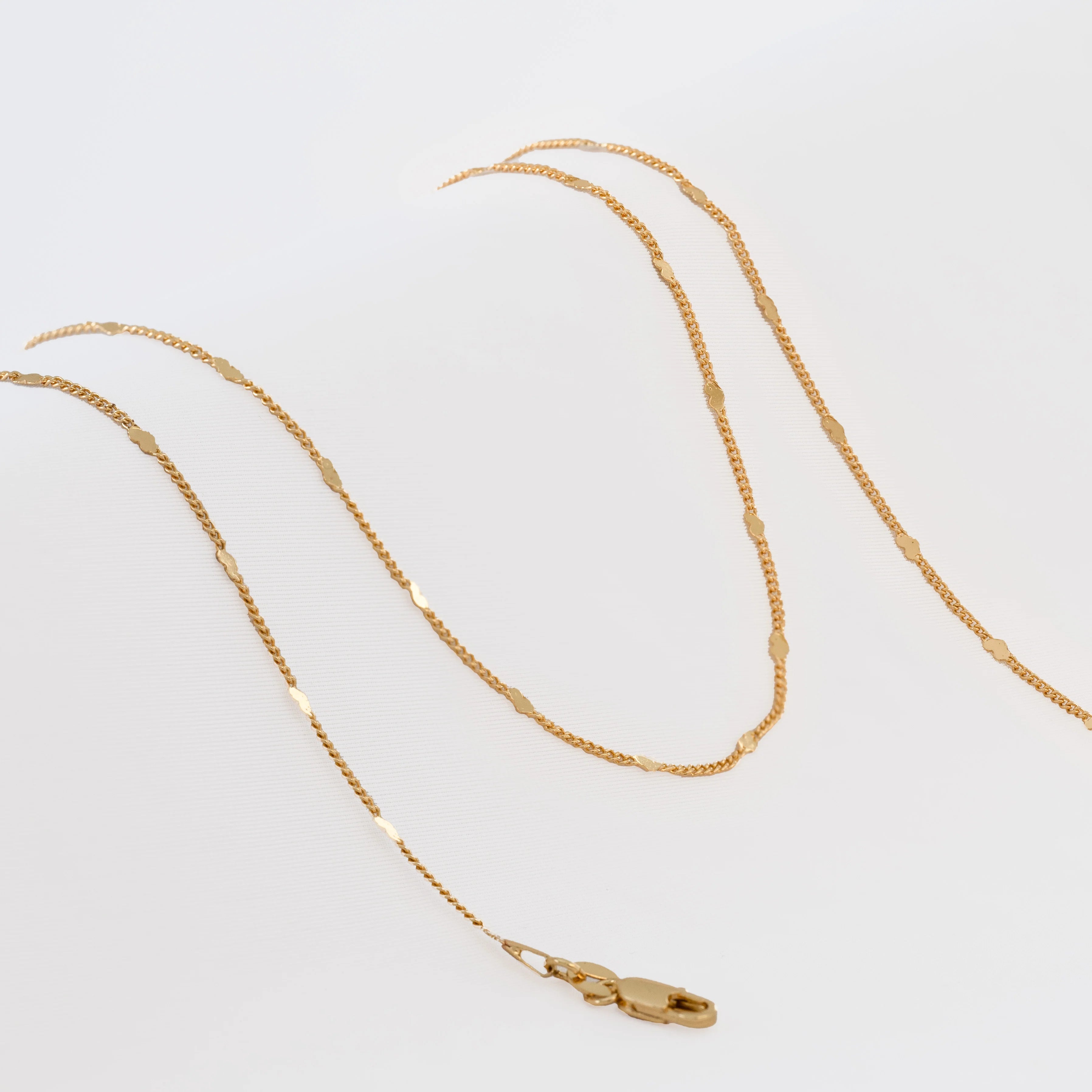 CADENA CUBANA LOVE 45CM-CADENAS-JOYERIA D'ORÉ-ORO LAMINADO 18K CALI