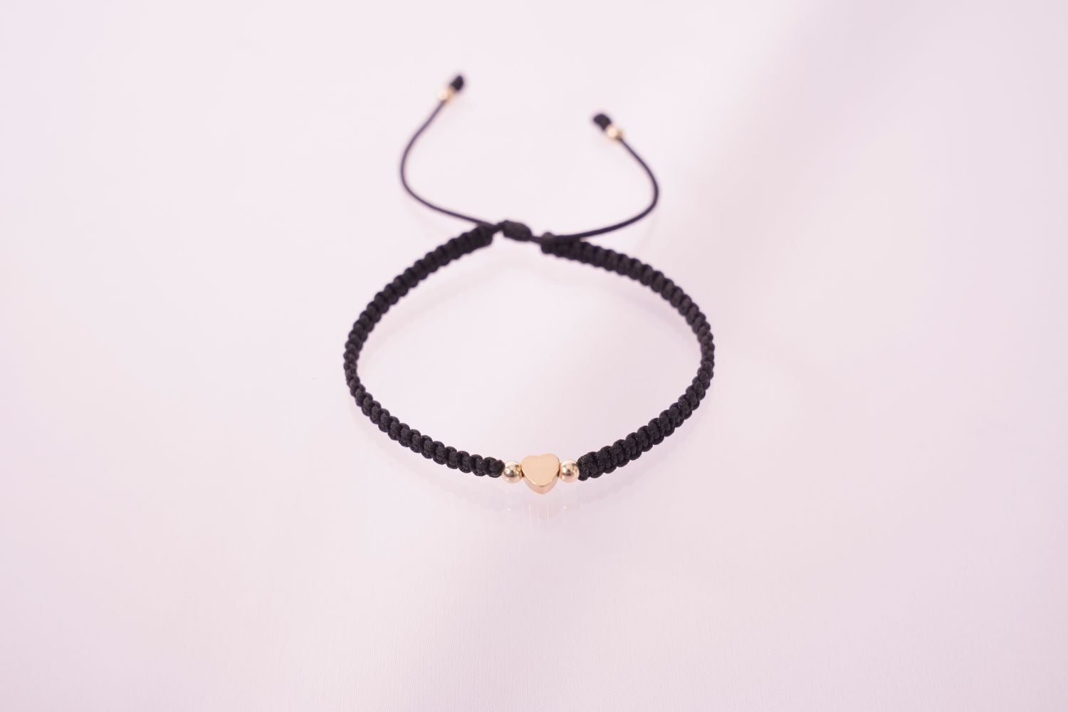 PULSERA CORAZON 4 BALINES-PULSERAS TEJIDAS-JOYERIA D'ORÉ-ORO LAMINADO 18K CALI