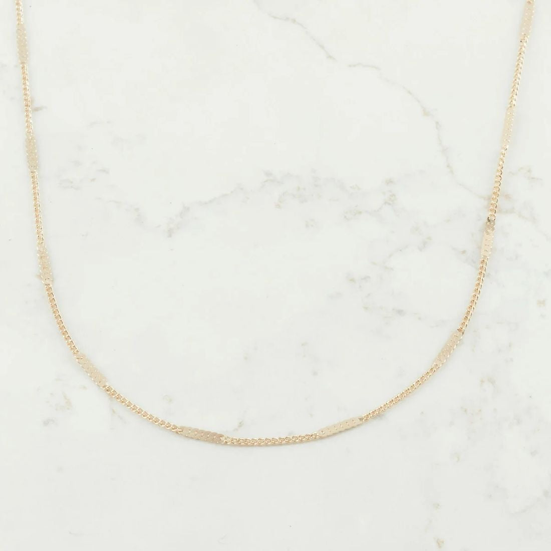CADENA CUBANA DESTELLO ALARGADO 2MM 45CM-CADENAS-JOYERIA D'ORÉ-ORO LAMINADO 18K CALI