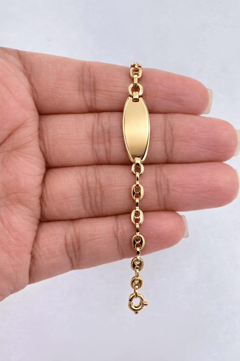 ESCLAVA BEBÉ GUCCI 14CM-PULSERAS ORO LAMINADO-JOYERIA D'ORÉ-ORO LAMINADO 18K CALI