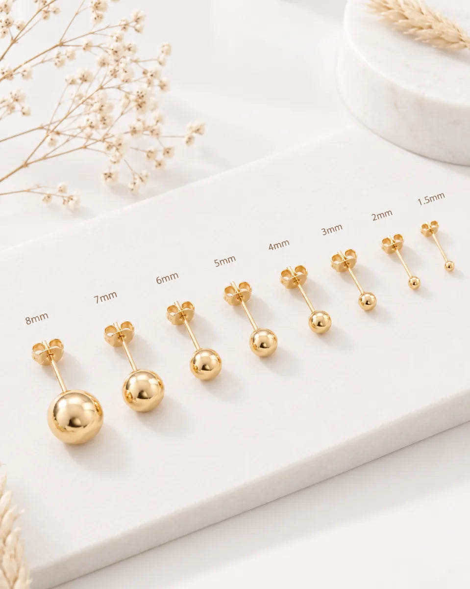 PROMO TOPOS BALIN oro laminado 18k cali 14