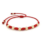 Pulsera protección 7 Nudos Oro Laminado 18K ✨
