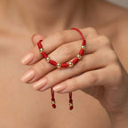 PULSERA DE PROTECCION 7 NUDOS | ORO LAMINADO 18K-PULSERAS TEJIDAS-JOYERIA D'ORÉ-ORO LAMINADO 18K CALI