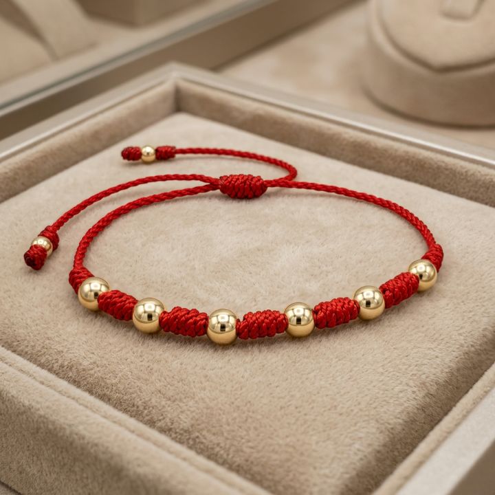 PULSERA DE PROTECCION 7 NUDOS | ORO LAMINADO 18K-PULSERAS TEJIDAS-JOYERIA D'ORÉ-ORO LAMINADO 18K CALI
