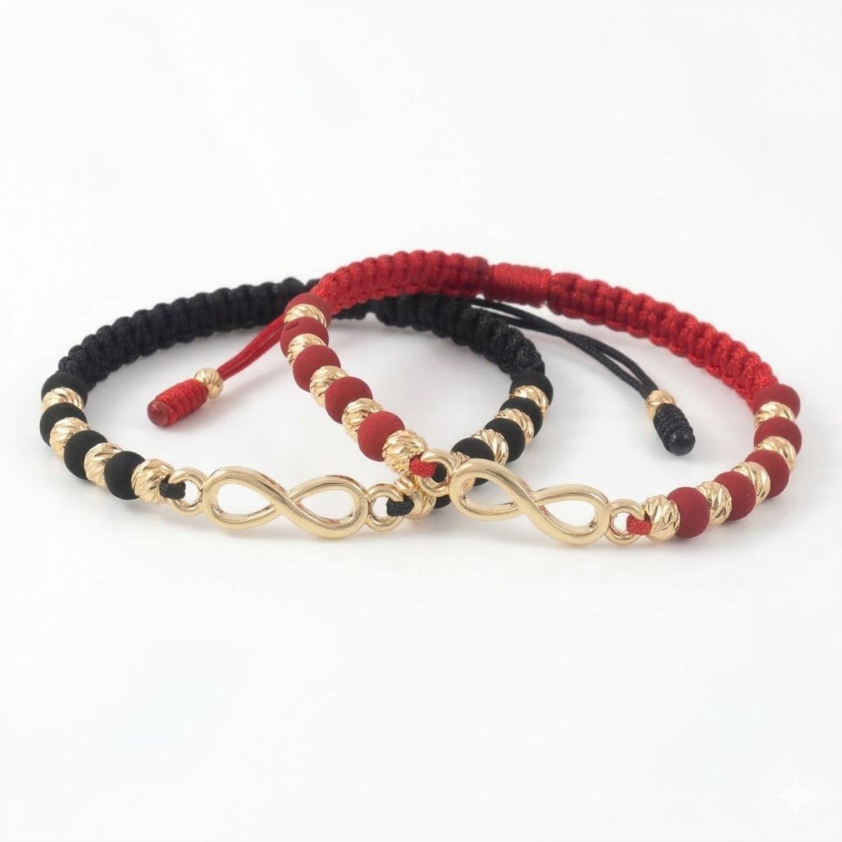 PULSERA INFINITY GLOW ROJO 3.5MM-PULSERAS TEJIDAS-JOYERIA D'ORÉ-ORO LAMINADO 18K CALI
