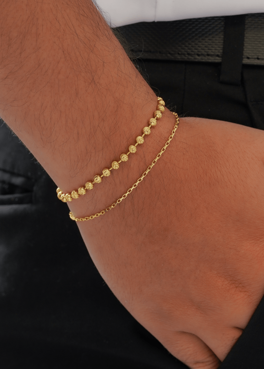 PULSERA ITALIANA 20CM 4MM-PULSERAS ORO LAMINADO-JOYERIA D'ORÉ-ORO LAMINADO 18K CALI