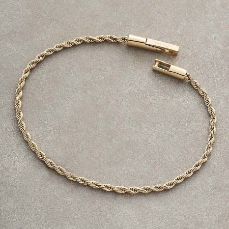 PULSERA LAZO 2MM-PULSERAS ORO LAMINADO-JOYERIA D'ORÉ-ORO LAMINADO 18K CALI