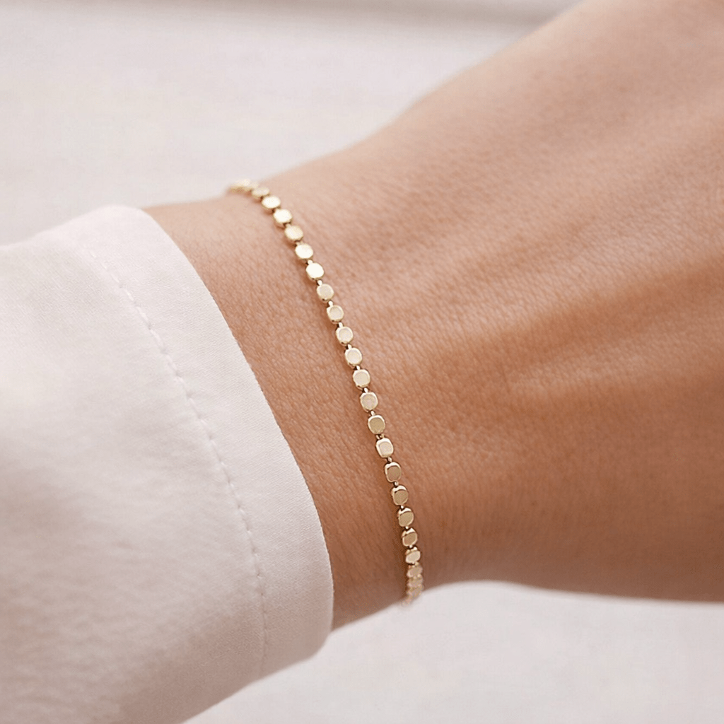 PULSERA PUNTICOS 1.5MM 17CM-PULSERAS ORO LAMINADO-JOYERIA D'ORÉ-ORO LAMINADO 18K CALI