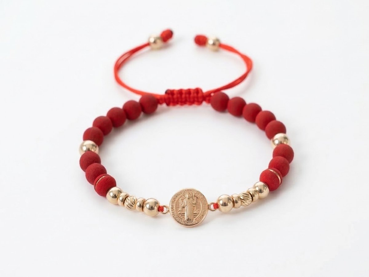 PULSERA SAN BENITO 8 BALINES 4-5-6MM-PULSERAS TEJIDAS-JOYERIA D'ORÉ-ORO LAMINADO 18K CALI