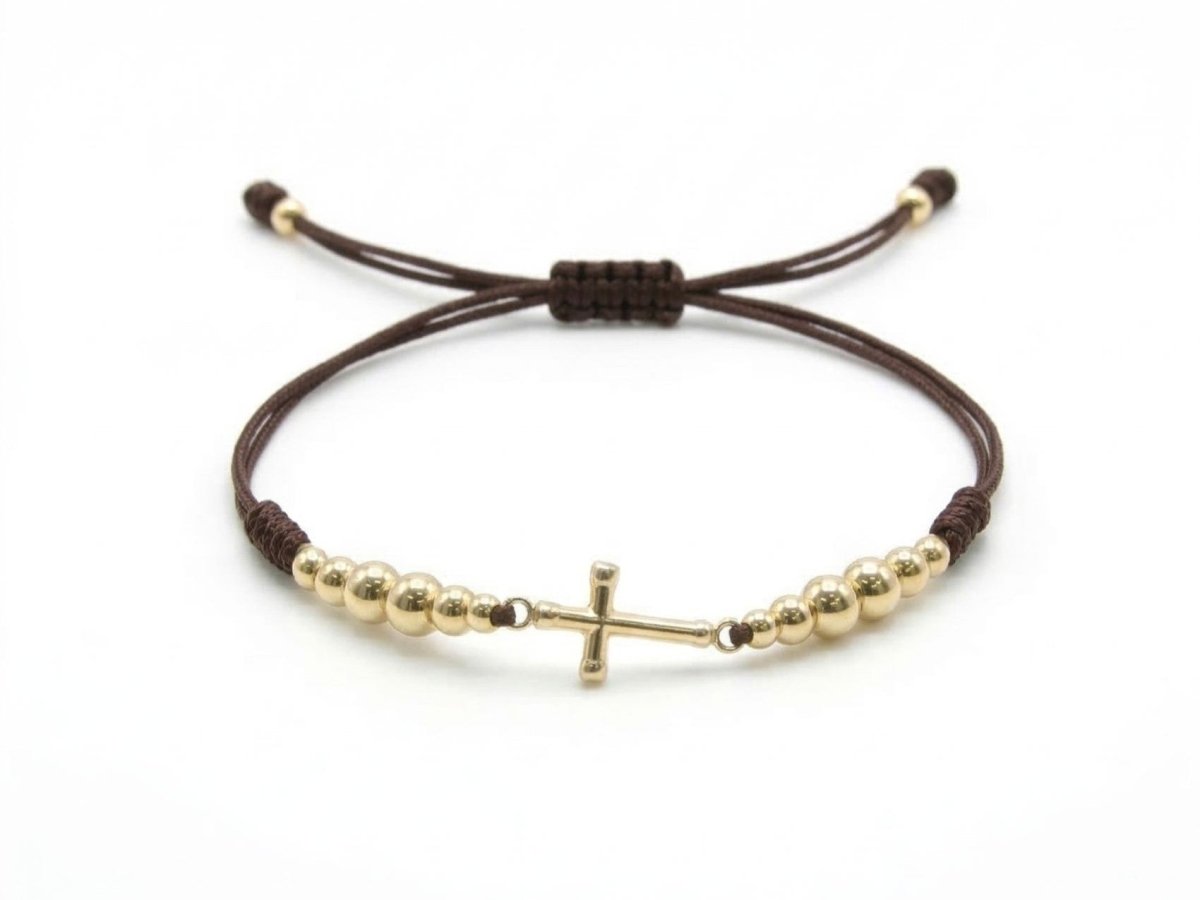 PULSERA SANCTUS GOLD CAFÉ 3-4-5MM-PULSERAS TEJIDAS-JOYERIA D'ORÉ-ORO LAMINADO 18K CALI