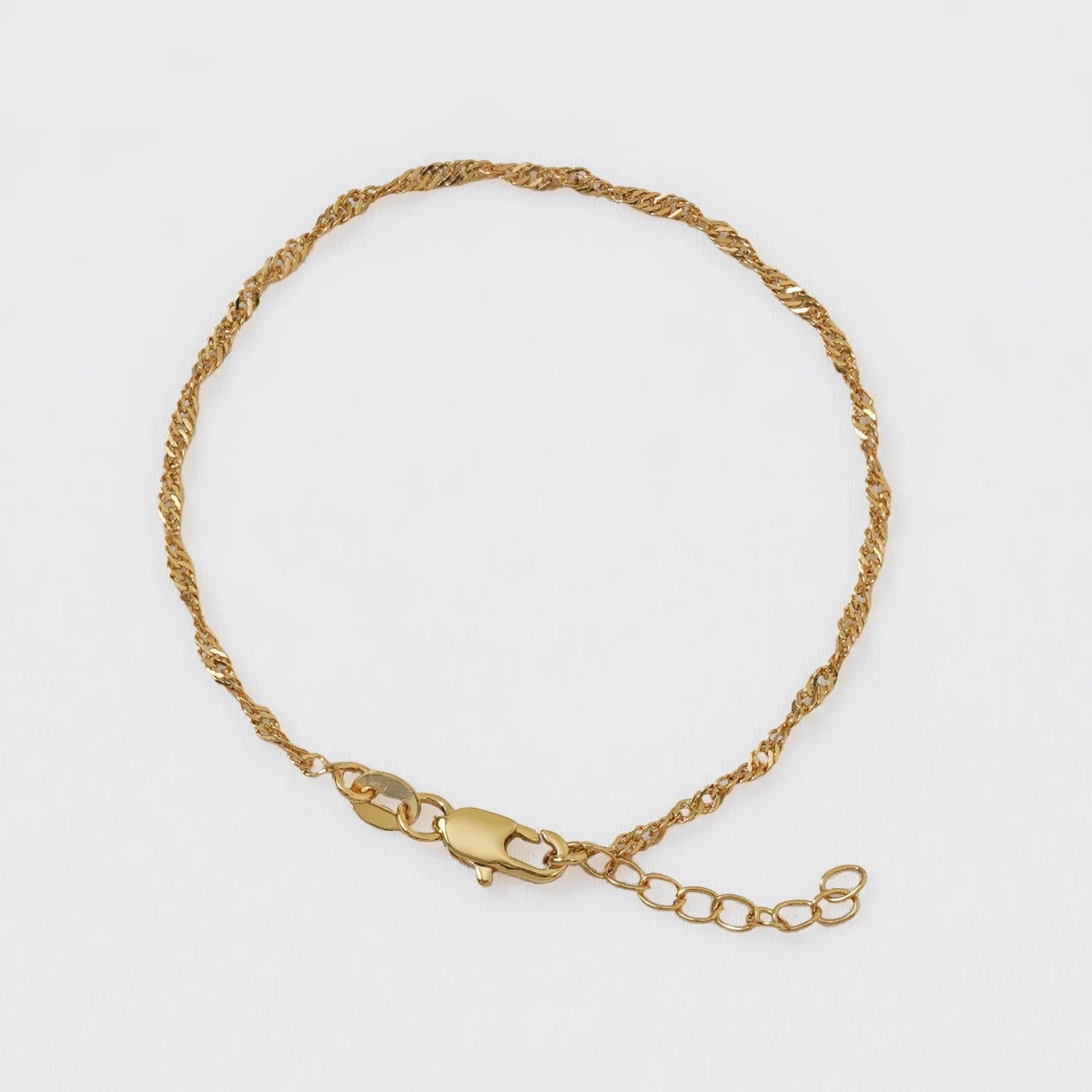 PULSERA SINGAPUR 16CM 1.5CM EXTENSOR-PULSERAS ORO LAMINADO-JOYERIA D'ORÉ-ORO LAMINADO 18K CALI