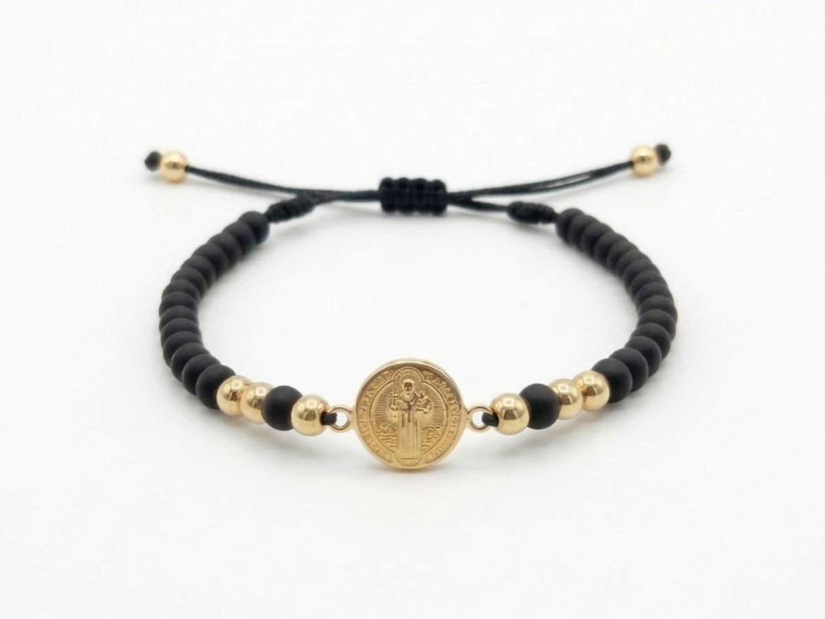 PULSERA TEJIDA SAN BENITO LOYAL 4MM-PULSERAS TEJIDAS-JOYERIA D'ORÉ-ORO LAMINADO 18K CALI
