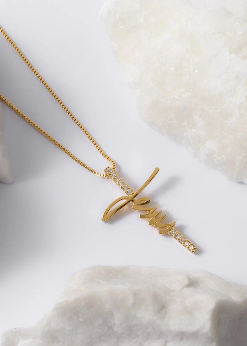 SET VENECIANO JESUS 45CM-DIJES-JOYERIA D'ORÉ-ORO LAMINADO 18K CALI