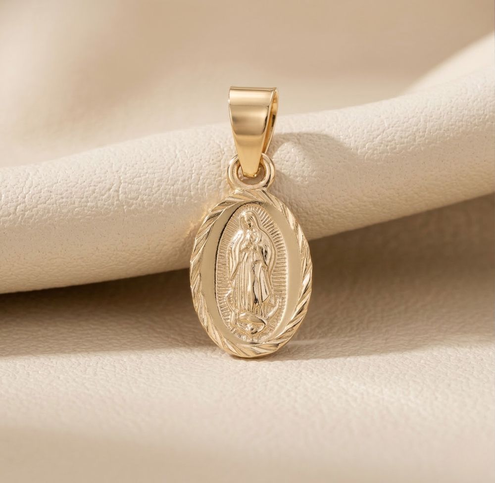 Set Virgen de Protección en Oro Laminado 18K-General-JOYERIA D'ORÉ-ORO LAMINADO 18K CALI
