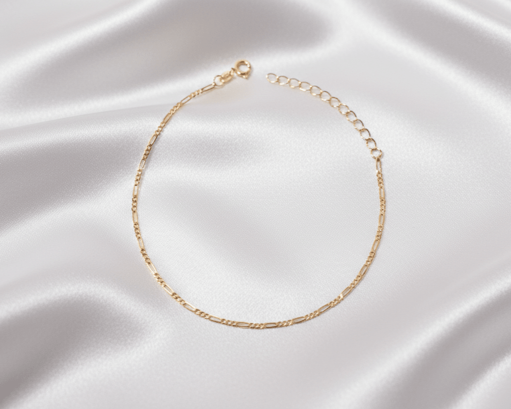 TOBILLERA CARTIER DORADA 27.5CM-TOBILLERAS-JOYERIA D'ORÉ-ORO LAMINADO 18K CALI