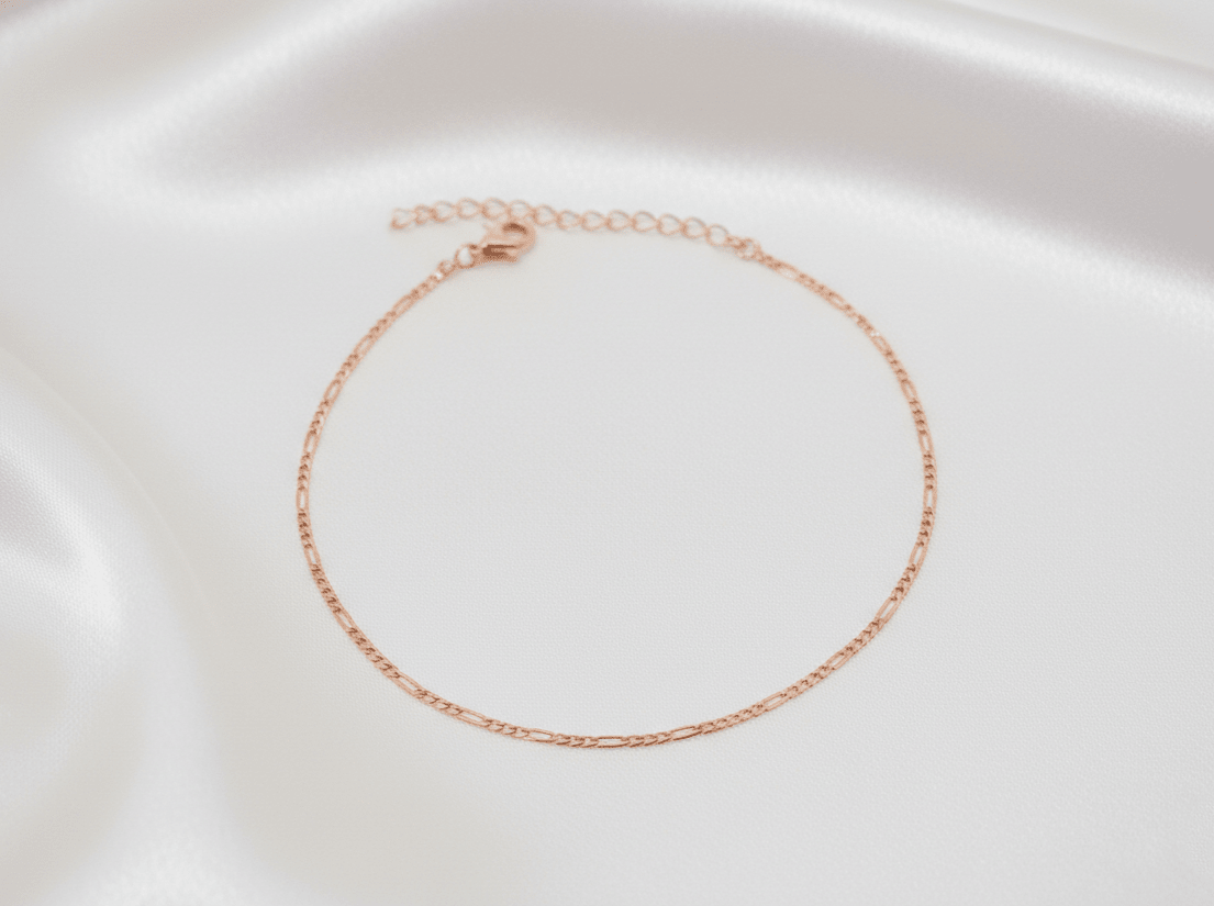 TOBILLERA ORO ROSA CARTIER 28.5CM-TOBILLERAS-JOYERIA D'ORÉ-ORO LAMINADO 18K CALI