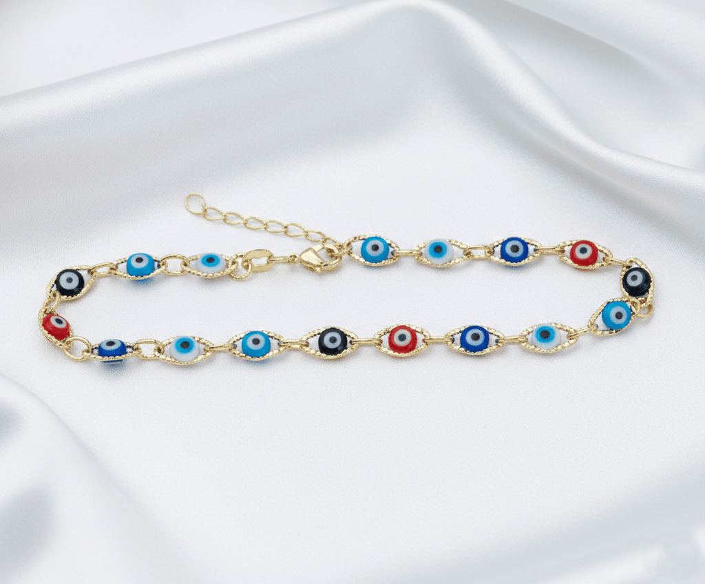 TOBILLERA TURCA 23CM-TOBILLERAS-JOYERIA D'ORÉ-ORO LAMINADO 18K CALI