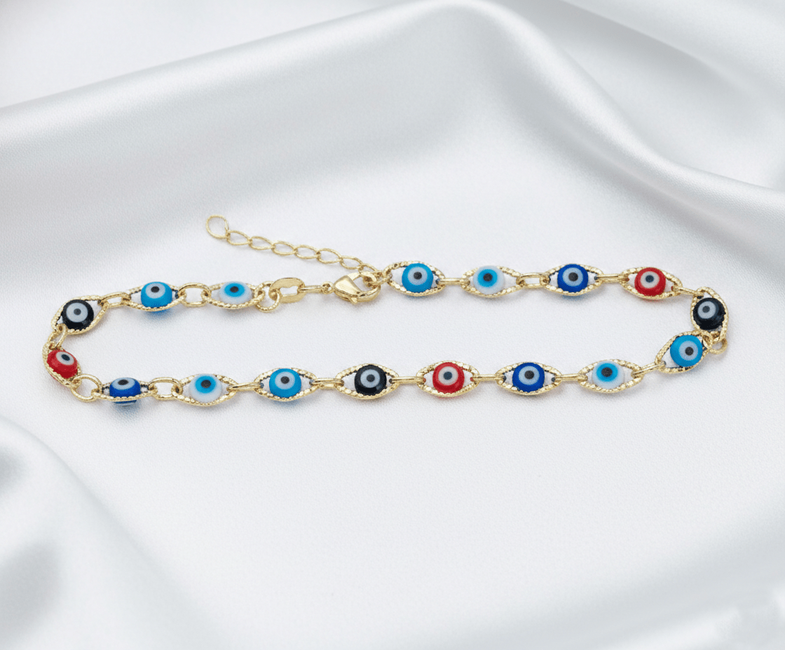 TOBILLERA TURCA 23CM-TOBILLERAS-JOYERIA D'ORÉ-ORO LAMINADO 18K CALI