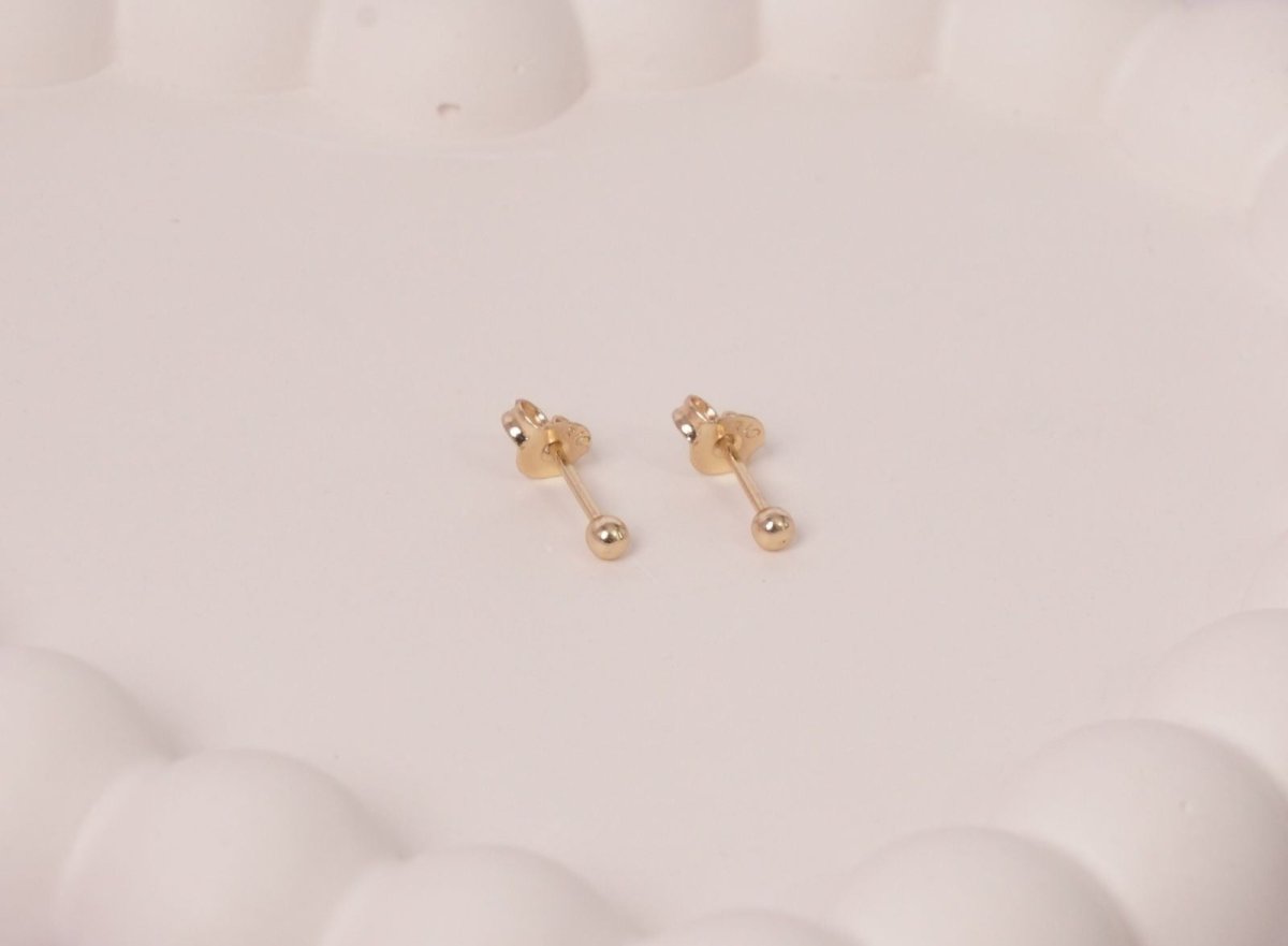 TOPO BALIN 2MM-TOPOS-JOYERIA D'ORÉ-ORO LAMINADO 18K CALI